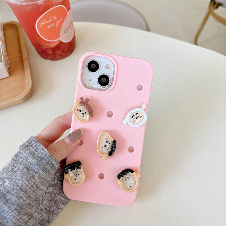 เคสเคสโทรศัพท์-iphone-ลายดินสอสีการ์ตูนญี่ปุ่นน่ารักสุดน่ารักดีไซน์สวยป้องกันการกระแทกทำจากซิลิคอนนิ่มซึ่งถอดออกได้ออกแบบให้มีเสน่ห์สำหรับ-iphone-14-13-12-11-pro-max