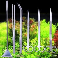 Aquarium Tweezer Scissors Shover Cleaner OR Cleaning Tool Storage Holder Fish Tank Water Aquatic Plant Tool Aquarium Accessories