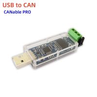 ☢❂⊙ USB to CAN BUS controller CANABLE PRO candlelight CANBUS transceiver ADM3053 isolated module serial protocol analyzer converter