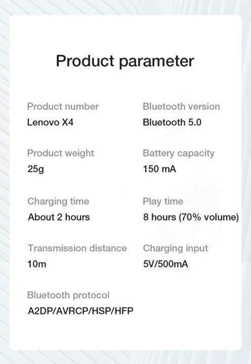 lenovo-หูฟังบลูทูธหูฟังส่งเสียงผ่านกระดูก-x4หูฟังเกมเวลาแฝงต่ำเล่นเกมเปิดหูชุดหูฟังไร้สายปั่นจักรยานวิ่งฟิตเนสหูฟังกันเหงื่อ