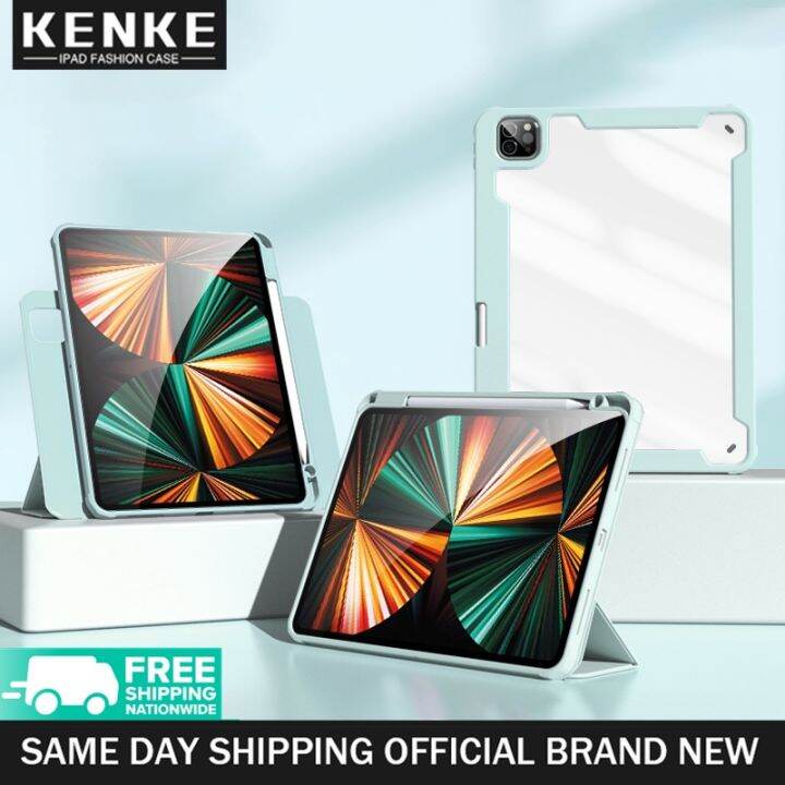 kenke-เคสแม่เหล็ก-ถอดออกได้-พร้อมช่องใส่ดินสอ-สําหรับ-ipad-2021-mini-6-pro-11-ipad-7th-8th-9th-gen-ipad-2020-air-4-air-5-2022