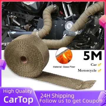 Exhaust Pipe Wrap, Exhaust Heat Wrap, Heat Insulation Wrap, Pipe Wrap,  Exhaust Header Pipe Tape