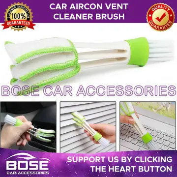 2pcs Car Cleaning Tool Air Conditioner Cleanner Brush Crevice Dust