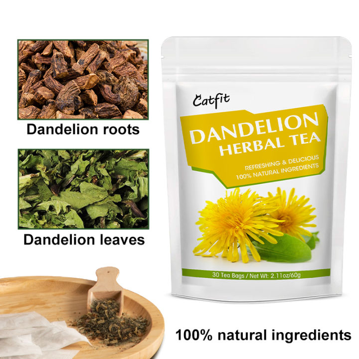catfit-natural-dandelion-tea-lung-cleansing-relieve-cough-antiviral-breathing-detoxification-เครื่องดื่ม-การดูแลสุขภาพ
