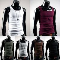 COD SDFSDTFGER Undershirt Cotton Mens T-shirt A-Shirt Wife Beater Ribbed Muscle Vest Top Sleeveless Shirt