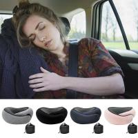 Travel Pillow Memory Foam Neck Support For Flight Comfortable Head Cushion Support Pillow Accessories For Sleep Rest Airplane Travel pillows