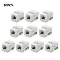 10 Buah Stopkontak Kabel Adaptor Stopkontak Komputer Soket Informasi Konektor Steker Dinding RJ45 Modul Jaringan Ethernet UTP