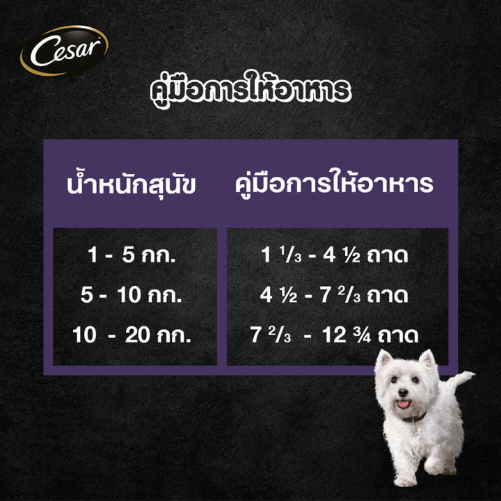 ส่งฟรี-ขายดี-cesar-ซีซาร์-อาหารเปียกสุนัข-แบบถาด-อาหารสุนัขพรีเมียม-แพ็ก-24-100-ก