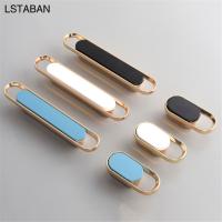 ☞✁ Luxury Nordic Gold Black Kitchen Cabinet Door Handles Wardrobe Drawer Knobs Zinc Alloy Simple Furniture Hardware Home Decoration