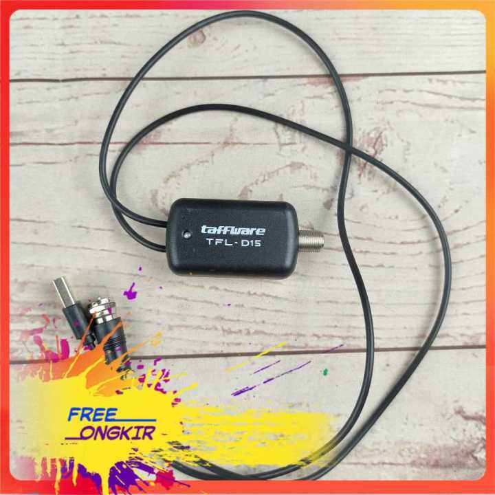 (BISA COD) Taffware Penguat Sinyal Antena TV Amplifier Booster DVB-T2 ...