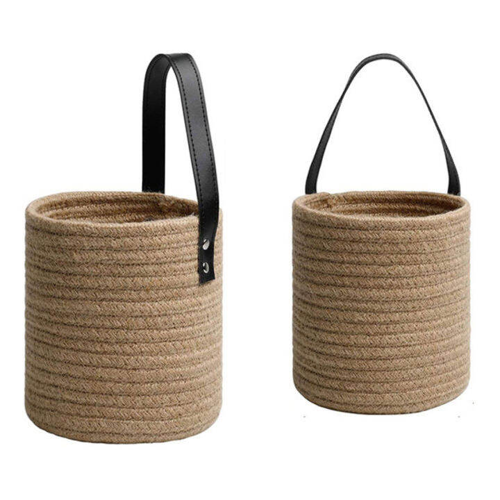 Jute Hanging Basket, Jute Wicker Basket for Plants & Accessories