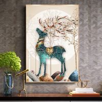 NeedleworkDIY Printed Patterns Deer Cross StitchSets For Embroidery Kit Full Embroidery Simple European Cross-Stitching