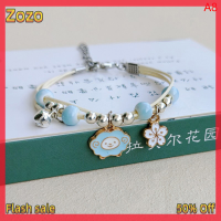 Zozo ✨Ready Stock✨ สร้อยข้อมือรูปกระต่ายการ์ตูนน่ารักแบบเรียบง่ายใหม่สำหรับนักเรียนหญิงของขวัญสำหรับเพื่อนเครื่องประดับแบบปราดเปรียว