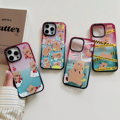 เคสโทรศัพท์เคสเคสโทรศัพท์ iPhone 11 12 Pro Max 13 Pro Max 7 8 Plus X XS XR ลายหมีน่ารักเคสโทรศัพท์