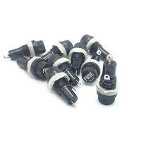 10 Pcs AC 250V 15A Electrical Panel Mounted 5x20mm Fuse Holder For Radio Auto Stereo L15 Fuses  Accessories