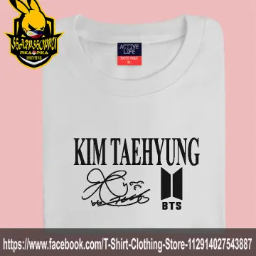 The Korhean Store BTS Taehyung Favourite Wear White T-Shirt