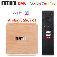 MECOOL KM6 Amlogic S905X4 4GB 64GB AV1 Android 10 4K Smart TVBox MPG4 Set TopBox Local spot