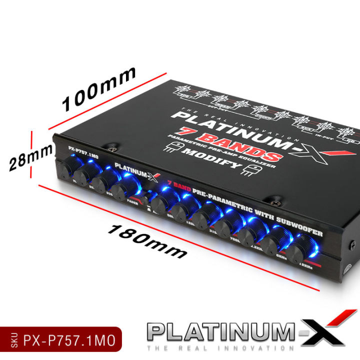 platinum-x-ปรีแอมป์รถยนต์-ปรีแอมป์-7แบนด์-ซับแยก-ปรับเสียงดี-pre-amp-preamp-amplifier-ปรีโม-ปรีโมแรงๆ-โมดิฟาย-midify-ทนทาน-ปรีรถยนต์-ปรี-ขายดี-757-739r-ขายดี