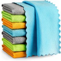 30x40cm Microfiber Cleaning Cloth NanoScale Streak-Free Miracle Scale Wipe Reusable Easy Clean Washing Rags Home Cleaning Tools