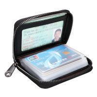 PU Cards Holders 20 Detents Credit ID Card Holder Covers Business Bank Coin Pouch Anti Demagnetization Wallets Bags Organizer Card Holders
