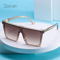 Fashion Square Sunglasses Women Oversized Frame Glasses Retro Sunglass Female Eyewear UV400 Sun Glass Gradient Gray Shades