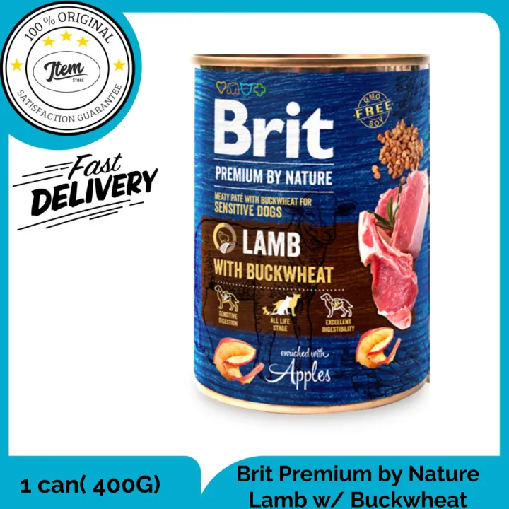 BRIT PREMIUM BY NATURE LAMB WITH BUCKWHEAT FOR SENSITIVE DOG 400G ...