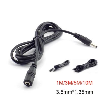 ✁ 1/1.5/3/5/10M DC Male Female Extension Cable Wire Cord 3.5mmx1.35mm AV Camera Adapter Extend Connector Plug Cables Electron