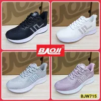 ฺBAOJI แท้100% รองเท้าผ้าใบรุ่น BJW715 สีดำ สีขาว สีเทา สีชมพู ไซส์ 37-41