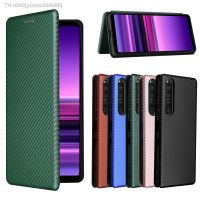 ●❈∋ yizhan224080 Para sony xperia 1 5 10 iii ii ace caso de couro fibra carbono titular do cartão pele flip capa para pro-i carteira livro funda casos