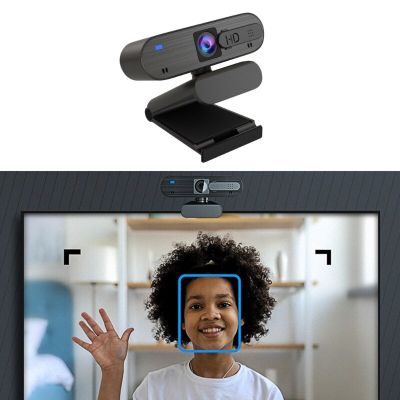 ZZOOI 1080P USB Webcam USB Drive-Free With Mic Laptop Online Teaching Conference