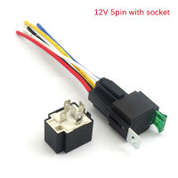 Picha 1PC 12V DC 4 PIN Car Fused Relay 30A ปกติเปิด relais 30A FUSE with 4Pin/5Pin พนักพิง