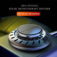 Solar Aromatpy Diffuser UFO Styling Car Air Freshener กลิ่นหอมติดทนนานใน Auto Creative Car Accesories Interior