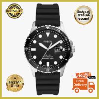 ไม่ได้รับสินค้ายินดีคืนเงิน Fossil นาฬิกาข้อมือผู้ชาย Fossil Three-Hand Date Black Silicone Quartz Mens Watch Black รุ่น FS5660 บอกเวลา หรูหรา มีระดับ ประทับใจแฟน