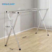 ราวตากผ้า ราวตากผ้าเหล็กชุบกันสนิม ราวแขวนผ้าเหล็กชุบกันสนิม Drying Rack พับเก็บง่าย ตัว X จัดเก็บสะดวกแข็งแรง ทนทาน ราวตากผ้าสแตนเลส ราวตากผ้าพับได้ ราวตากผ้าคอนโด ที่แขวนผ้า ราวตากผ้าตั้งพื้น ราวแขวนผ้าเหล็ก ราวแขวนอเนกประสงค์ ราวตากผ้าสแตนเลสตัว ที่ตาก