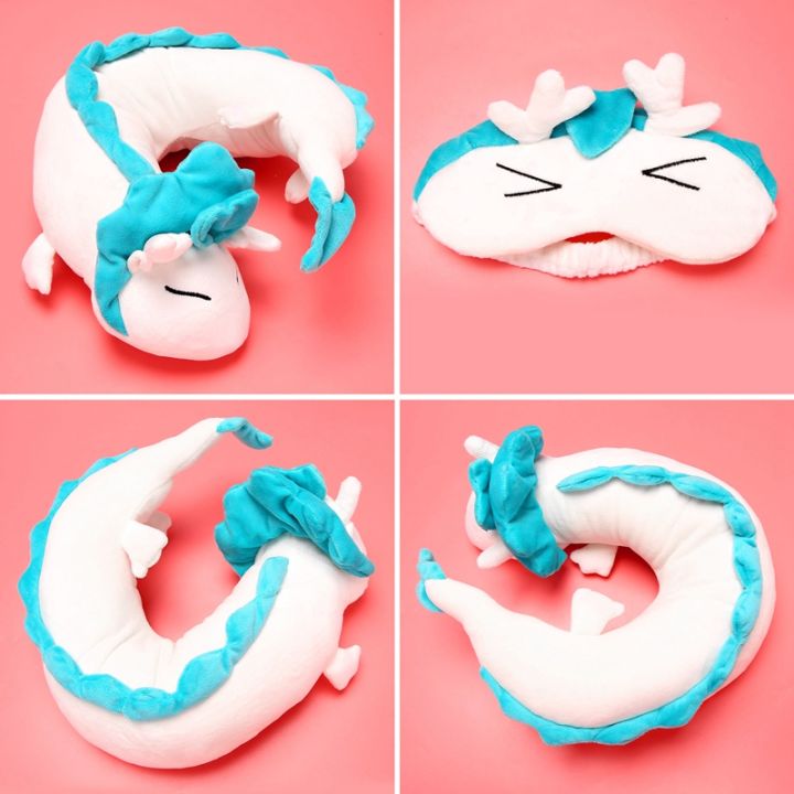 cute-white-dragon-neck-pillow-japanese-animation-plush-animal-neck-pillow-animal-body-flying-pillow-with-sleep-goggles