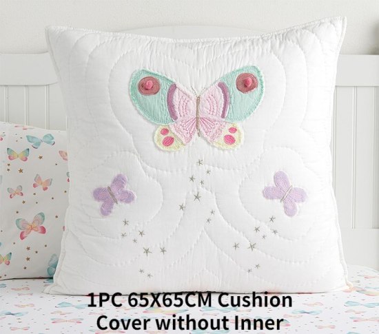 Phong cách công chúa mền embroideried tấm bọc giường họa tiết bướm chăn - ảnh sản phẩm 4