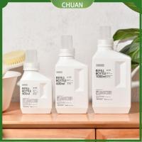 CHUAN ห้องน้ำในห้องน้ำ ของใช้ในครัวเรือน น้ำยาซักผ้าซักอบรีด น้ำยาปรับผ้านุ่ม ภาชนะจัดเก็บข้อมูล ขวดน้ำสำหรับเด็ก เครื่องจ่ายผงซักฟอก แชมพูอาบน้ำฝักบัว