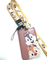 CHIP AND DALE BB ที่ใส่บัตร ซองใส่บัตร ที่ใส่บัตร พร้อมสายคล้องคอ(2cm) ลาย CHIP AND DALE BB สำหรับบัตร 5.5x8.5cm (body 7x11cm) สวยงาม น่าใช้งาน  น่ารัก สวยดี BY PMY  SHOP