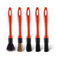 Car Cleaning Brush Set Streamlined Handle Removable Brush Head for Cleaning Car Interior