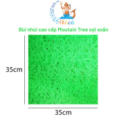 Bùi nhùi Mountain Tree không keo cỡ 30x10cm đến 35x35cm làm sạch nước bể