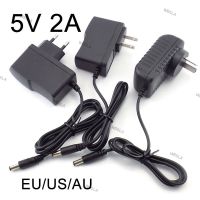 DC 5V 2A Power Adapter Supply AC to DC 100V-240V Converter Charger 2000mAh 5.5mm x 2.1mm US EU Plug for LED Strip CCTV Camer E1 W6TH