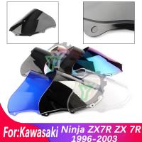 ZX-7R Cafe racer Motorcycle Windshield Windscree Wind Deflector For Kawasaki Ninja ZX7R ZX 7R 1996-1998 1999 2000 2001 2002 2003