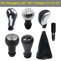 【hot】﹍♛  Car Hand Speed Shift Knob Shifter Leather Gaiter Boot  Citroen C3 C4 C5 / 106 206 206CC 207 307 308