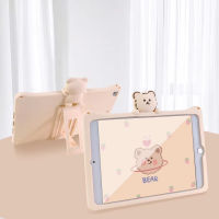 5th 6th 7th 8th 9th 11th Gen BearเคสiPadสำหรับรุ่นPro 9.7 10.5 2017 2018 IPad 2019 10.2 ฝาครอบลายการ์ตูนPro11 2018 2020 IPad2018 IPad2020 เคสไอแพดสำหรับเด็กMini 1 2 3 4 5 6 7 8 ThเคสIPad GenสำหรับAir Air1 Air2 Air3 TPUซิลิโคนอ่อนนุ่มป้องกันน่ารัก