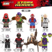 LZCA X0241 XH1136ก๊อบลินสีเขียวเข้ากันได้กับ Minifigures Avengers Kingpin Scorpion Spiderman บล็อกตัวต่อ Kids Toys