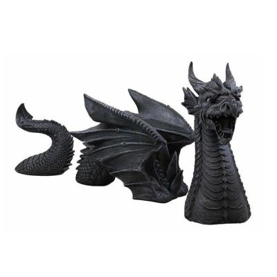 1Pcs Garden Statue Flying Dragon Shape Statue Resin Ornament Lawn Sculptures Yard Decoration Outdoor Figurine Gaden Home Decor