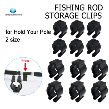 Cashback]Regular Fishing Pole Rod Holder Storage Clips Rack 2 Style & Each  Style- Big for Hold Handle, Small for Hold Your Pole