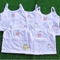 เสื้อกล้ามเด็กหญิง 1แพ็ค 5ชิ้น น้อง3-8ปี พร้อมส่ง เสื้อกล้ามสั้นสายเดี่ยวN2