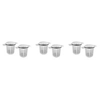 6 Packs Loose Leaf Tea Filters,Stainless Steel Tea Basket Filters Tea Strainer Steeper for Hanging on Teapots