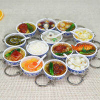 40ชิ้นล็อต1:8ตุ๊กตาสมจริงรุ่นครัวขนาดเล็กอาหารจีนดั้งเดิมก๋วยเตี๋ยวข้าวชุดอุปกรณ์เสริมของเล่นสำหรับเด็ก